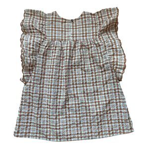 Cotton On Plaid Print Tunic Dress Size 5